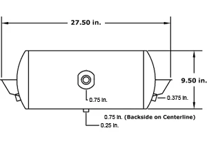 Aurora Air Res 9 1/2" X 27 1/2" Undermount | HOS9508