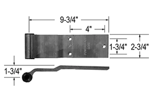 Aurora Hinge 3-Hl 2-3/4 In Aluminium W/Bushings | MINP108630