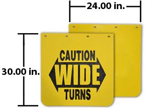 Aurora Mudflap 3/16X24X30 Wide Turn | SPL99-11