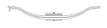 Elite Drive Axle Spring - 3 Pad/2 Leaf | ETP-03-06996