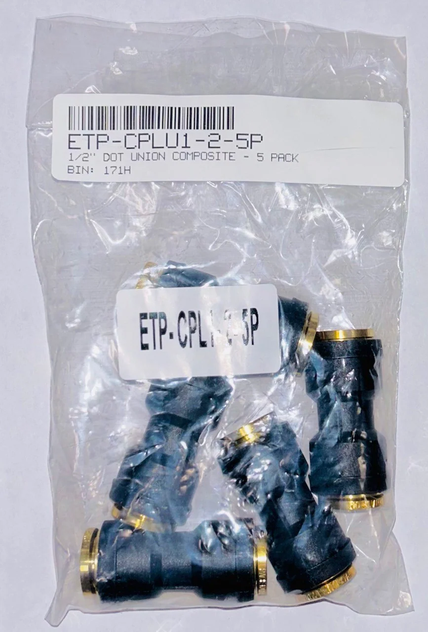 Elite Truck Parts 1/2" DOT UNION COMPOSITE - 5 PACK | ETP-CPLU1-2-5P