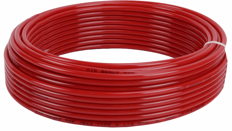 Elite Truck Parts 1/4" Nylon Air Brake Tubing - Red - 100Ft Roll | ETP-451030R