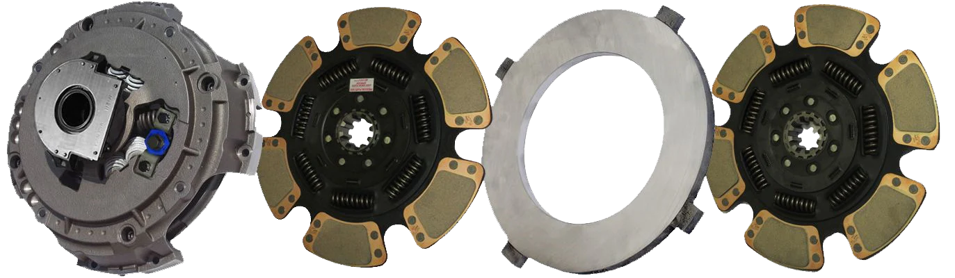 Elite Truck Parts 15-1/2" X 2" Easy Effort Clutch, 7-Spring / 6-Paddle | ETP-308925-25