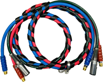 Elite Truck Parts 12" Air/Electric Kit 3 in 1 - Red/Blue Hoses | ETP-30-2151RB