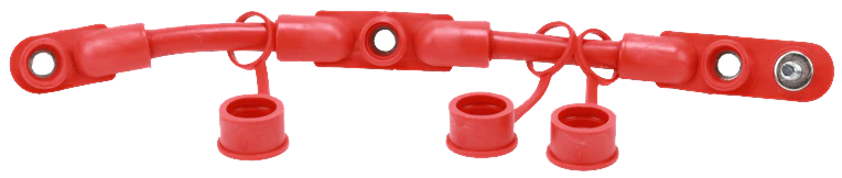 Elite Truck Parts 3 Battery Jumper Harness - 14" Red | ETP-849585