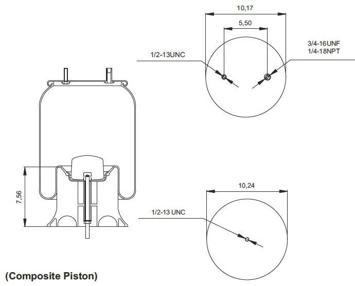 Elite Truck Parts Air Spring - Holland / Neway | ETP-8749