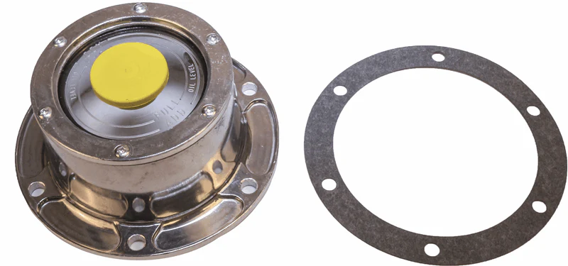 Elite Truck Parts Aluminium Hubcap - 6 Hole - 5.5" Bolt Center  W/Side Pl | ETP-300-4009