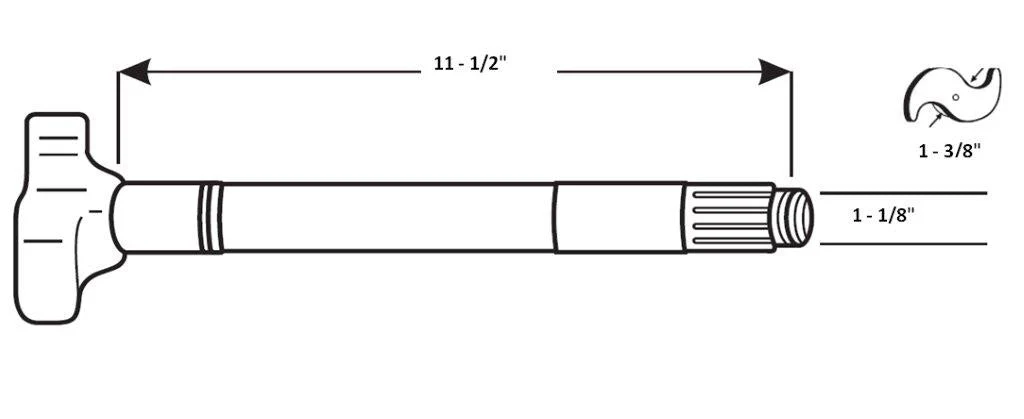 Elite Truck Parts Cam Shaft - R/H | ETP-CS5493