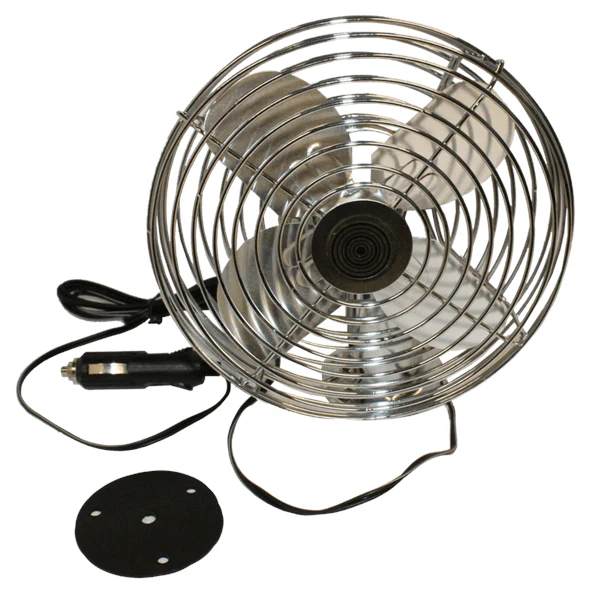 Elite Truck Parts 6" Chrome Dash Fan - 12 Volt | HD1020