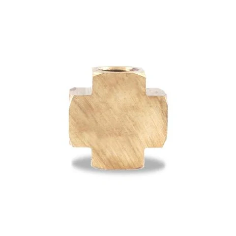 Elite Truck Parts Pipe Cross, Brass, 1/2National Pipe Threadf | ETP-102D