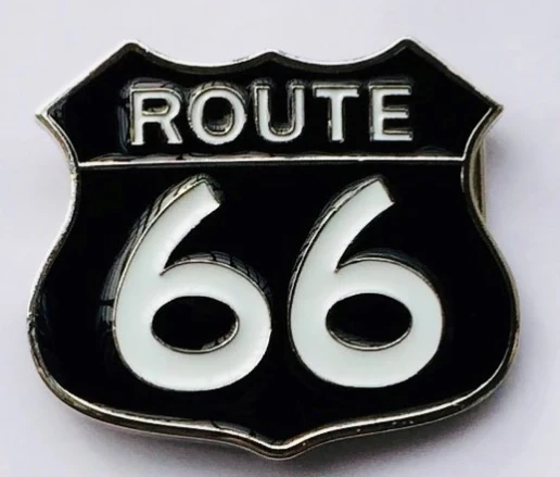 Elite Truck Parts Route 66 Sign Logo Belt Buckle | ETP-R66BB001