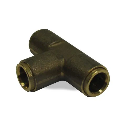 Elite Truck Parts Union Tee, Psh-Lk, Brs, 1/2 Tube | ETP-PL1364-8