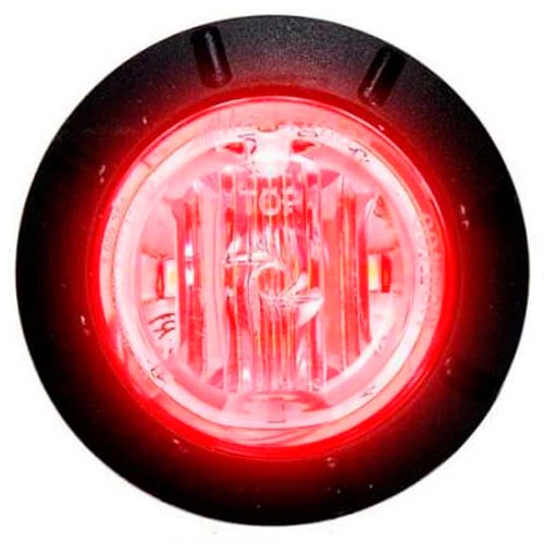 Maxxima 1.25" Red Round LED Mini Combination Clearance | M09400R