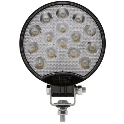 Maxxima Round 15 Led Black Work Light 800 Lumens 12/24Vdc | MWL-19-B