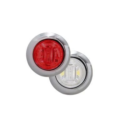Maxxima 3/4" Round P2P3 CM Red with White Aux | M09340RW-DC