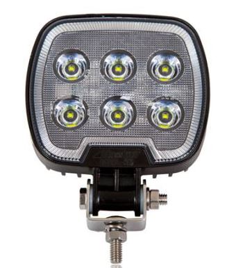 Maxxima Square 6 LED Work Light 1200 Lumens 12/24VDV | MWL-30