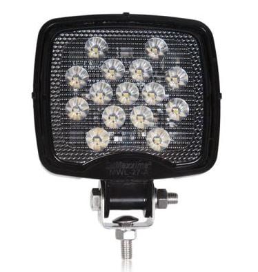 Maxxima Square 9 LED Black Work Light 675 Lumens 12/24VDC | MWL-27-A