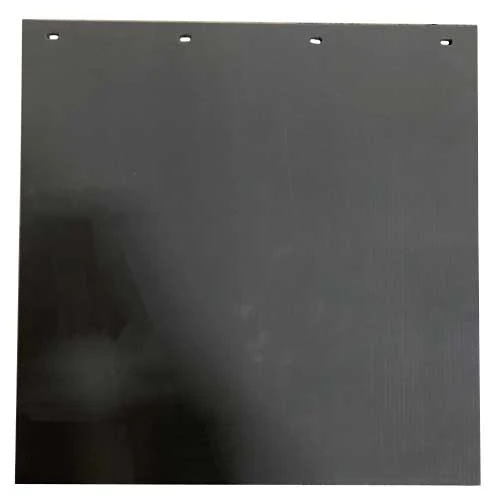 Roechling 1/2"x24"x24" Black Rubber Mud Flap | 101331