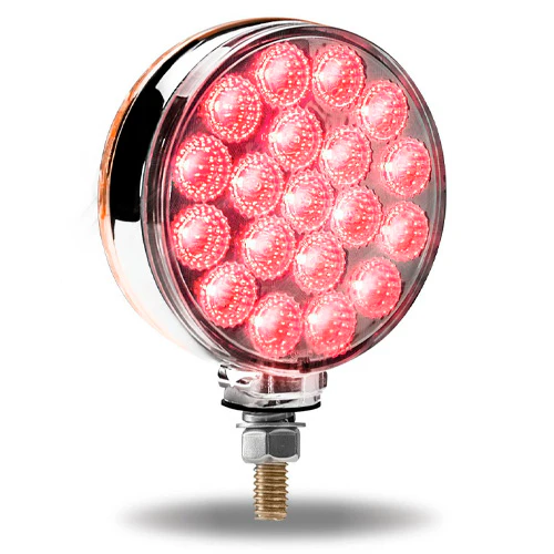 Trux Amber/Red Turn Signal & Marker to Blue Aux LED Double Face Fender Light | TLED-DFXB - Image 3
